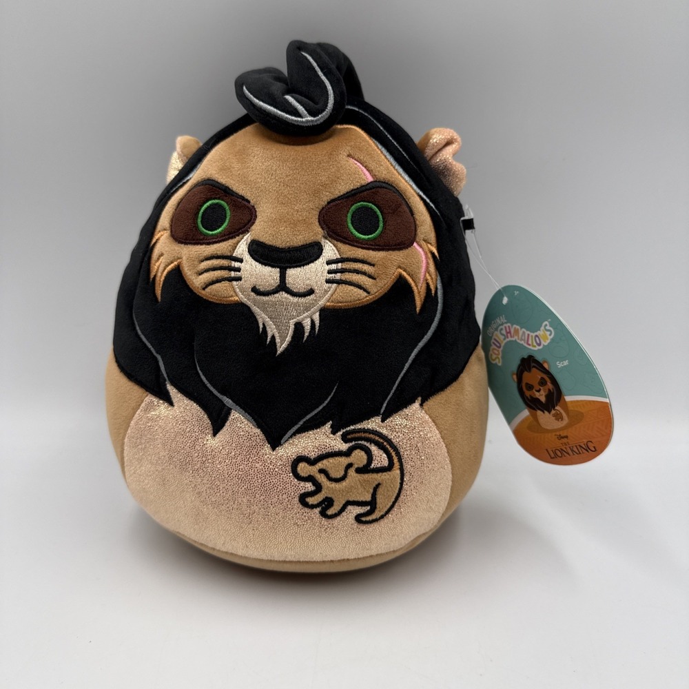 Disney Lion King Squishmallows Original Disney 8 Inch Scar Plush 2024 NWT